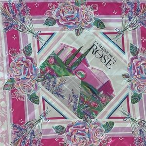 Lancome Pink Floral Scarf